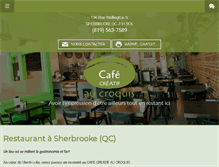 Tablet Screenshot of cafecroquissherbrooke.com